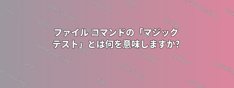 ファイル コマンドの「マジック テスト」とは何を意味しますか?