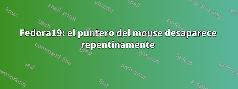 Fedora19: el puntero del mouse desaparece repentinamente