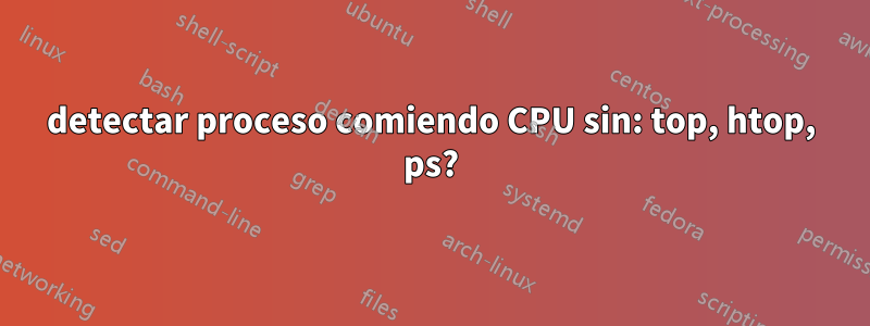 detectar proceso comiendo CPU sin: top, htop, ps?