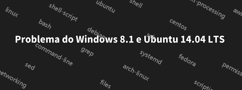 Problema do Windows 8.1 e Ubuntu 14.04 LTS