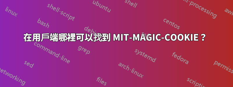 在用戶端哪裡可以找到 MIT-MAGIC-COOKIE？