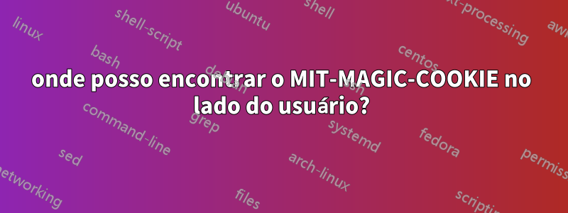 onde posso encontrar o MIT-MAGIC-COOKIE no lado do usuário?