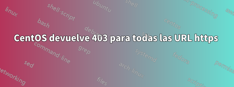 CentOS devuelve 403 para todas las URL https