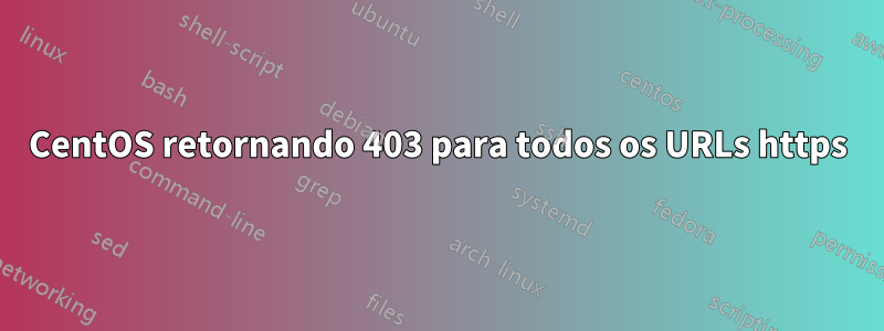 CentOS retornando 403 para todos os URLs https