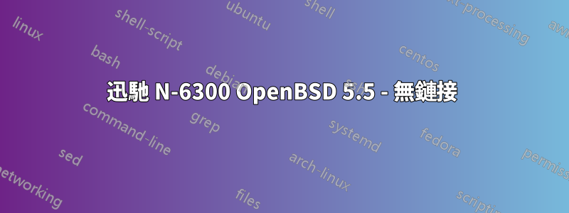 迅馳 N-6300 OpenBSD 5.5 - 無鏈接