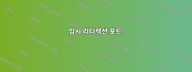 임시 리디렉션 포트