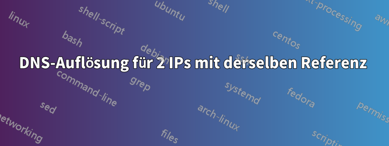 DNS-Auflösung für 2 IPs mit derselben Referenz