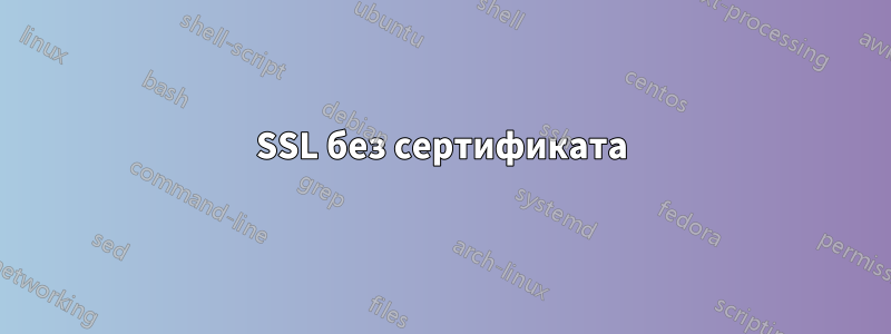 SSL без сертификата