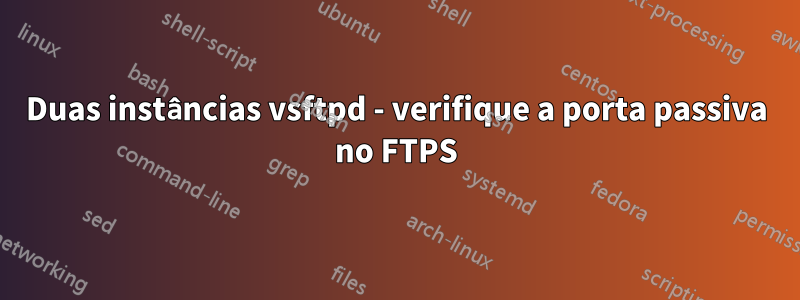 Duas instâncias vsftpd - verifique a porta passiva no FTPS