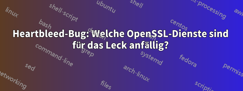 Heartbleed-Bug: Welche OpenSSL-Dienste sind für das Leck anfällig?