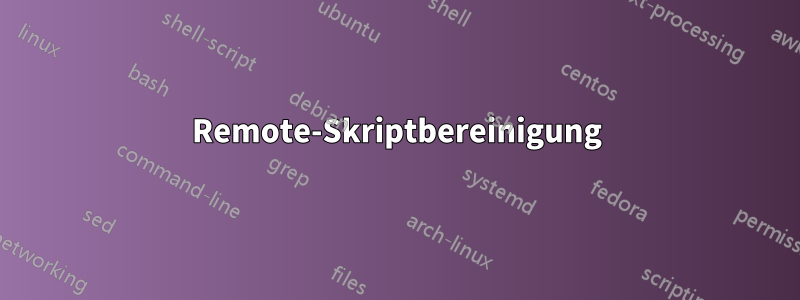 Remote-Skriptbereinigung