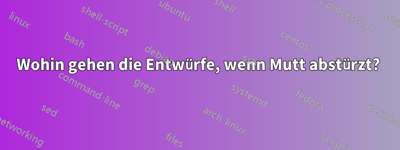 Wohin gehen die Entwürfe, wenn Mutt abstürzt?