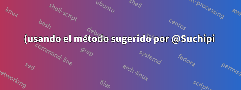 (usando el método sugerido por @Suchipi):