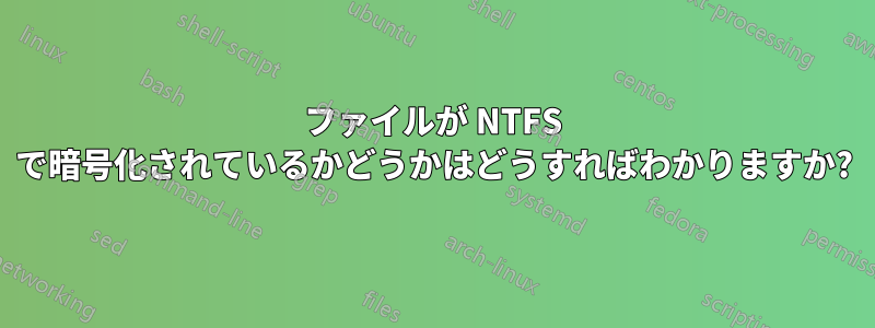 ファイルが NTFS で暗号化されているかどうかはどうすればわかりますか?