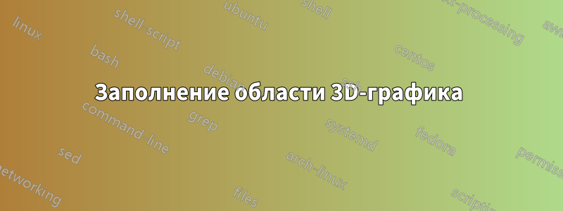 Заполнение области 3D-графика