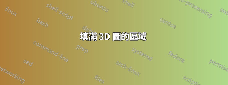 填滿 3D 圖的區域