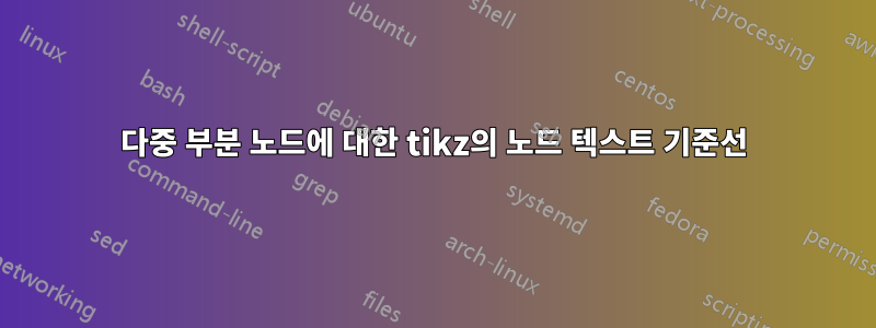 다중 부분 노드에 대한 tikz의 노드 텍스트 기준선