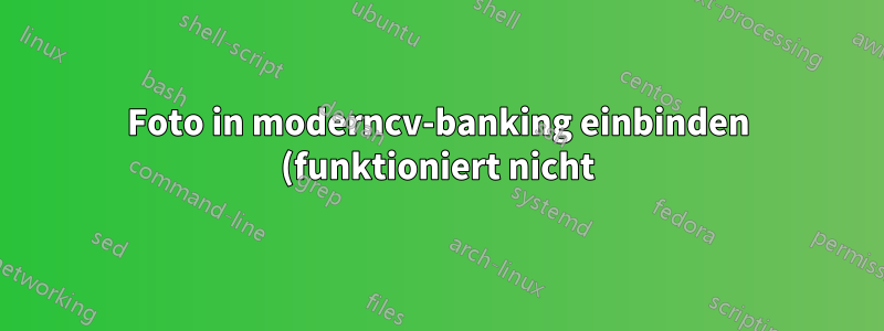 Foto in moderncv-banking einbinden (funktioniert nicht)