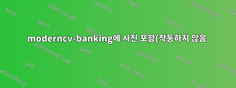 moderncv-banking에 사진 포함(작동하지 않음)
