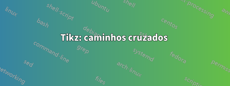 Tikz: caminhos cruzados