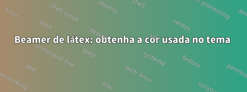 Beamer de látex: obtenha a cor usada no tema