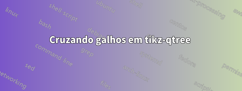 Cruzando galhos em tikz-qtree