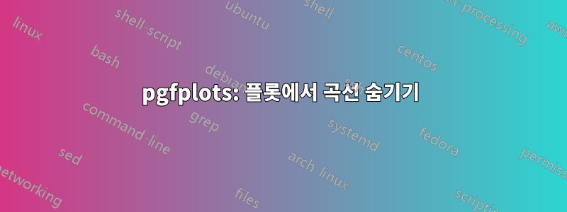 pgfplots: 플롯에서 곡선 숨기기