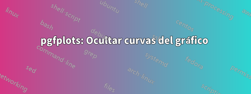 pgfplots: Ocultar curvas del gráfico