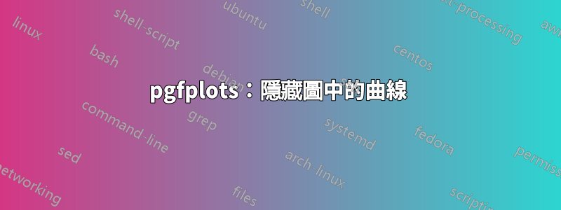 pgfplots：隱藏圖中的曲線