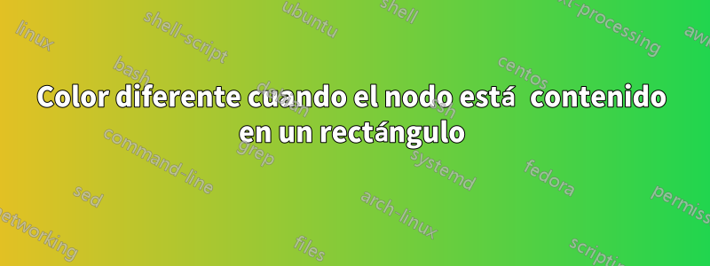 Color diferente cuando el nodo está contenido en un rectángulo