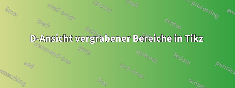 3D-Ansicht vergrabener Bereiche in Tikz