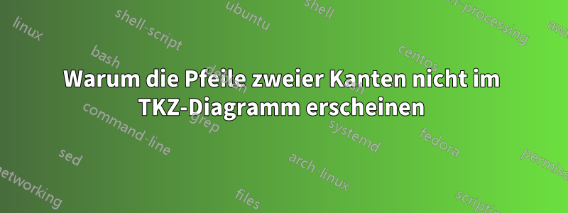 Warum die Pfeile zweier Kanten nicht im TKZ-Diagramm erscheinen