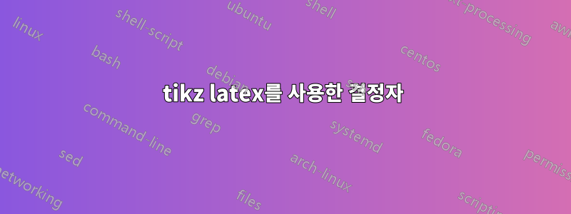 tikz latex를 사용한 결정자