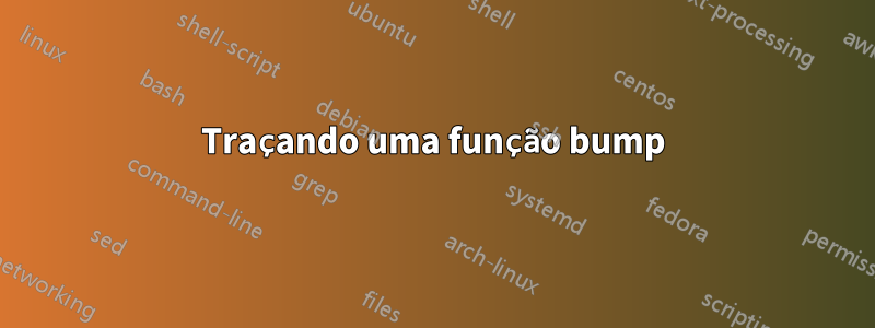 Traçando uma função bump