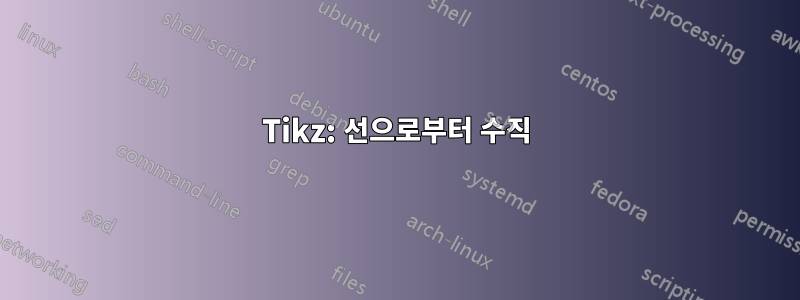 Tikz: 선으로부터 수직