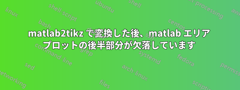 matlab2tikz で変換した後、matlab エリア プロットの後半部分が欠落しています