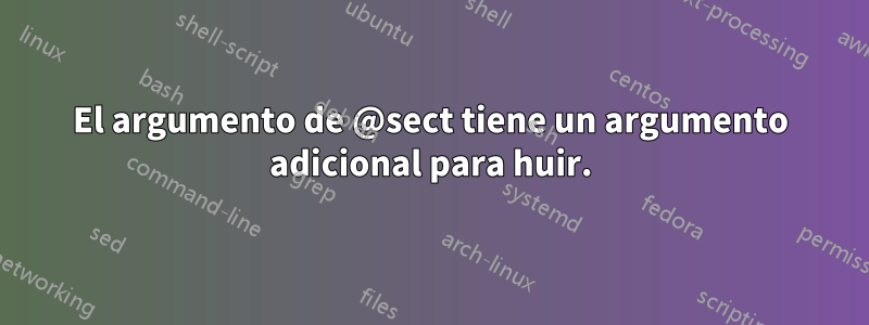 El argumento de @sect tiene un argumento adicional para huir.