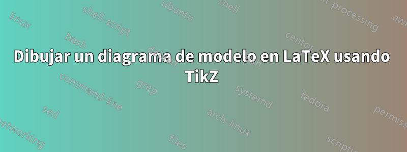 Dibujar un diagrama de modelo en LaTeX usando TikZ