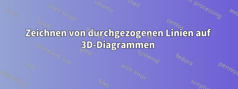 Zeichnen von durchgezogenen Linien auf 3D-Diagrammen