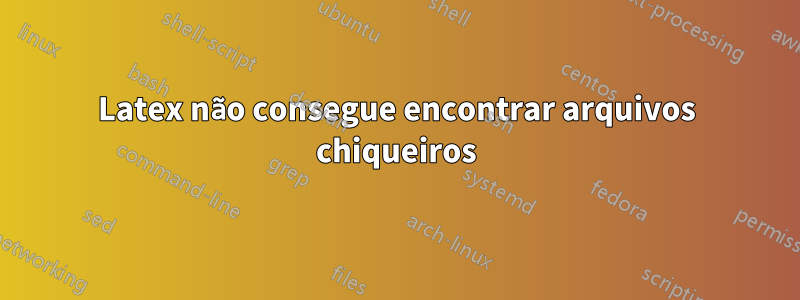 Latex não consegue encontrar arquivos chiqueiros