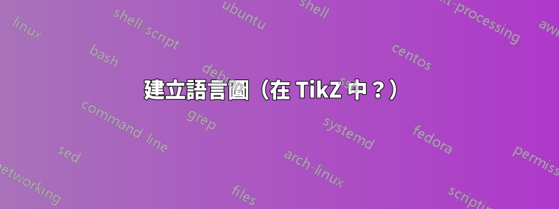 建立語言圖（在 TikZ 中？）