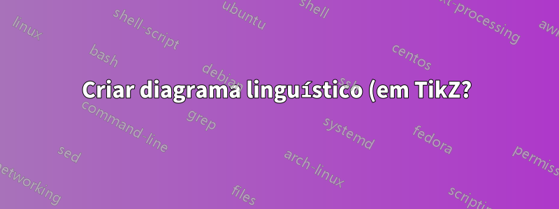 Criar diagrama linguístico (em TikZ?)