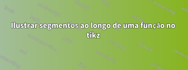 Ilustrar segmentos ao longo de uma função no tikz