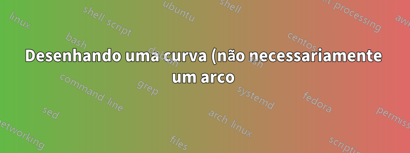 Desenhando uma curva (não necessariamente um arco) no tikz-3dplot