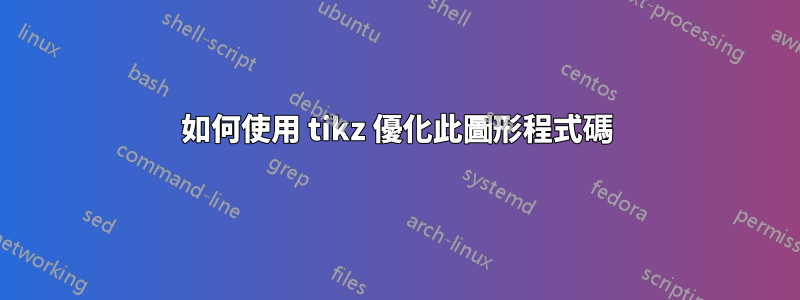 如何使用 tikz 優化此圖形程式碼