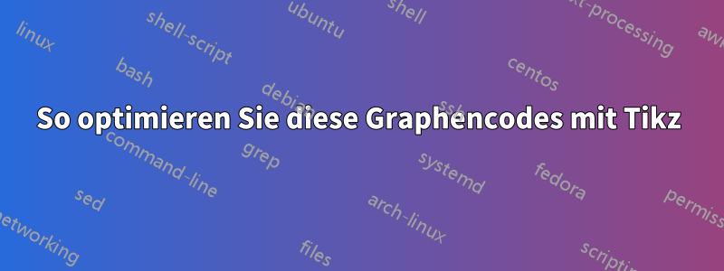 So optimieren Sie diese Graphencodes mit Tikz