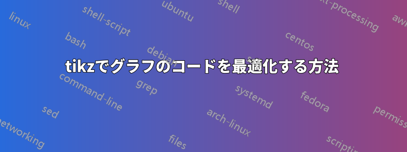 tikzでグラフのコードを最適化する方法