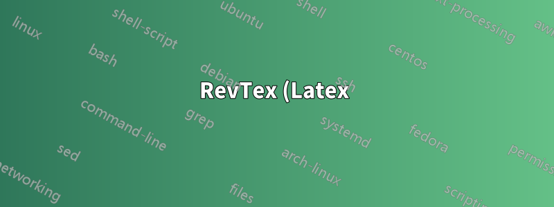 RevTex (Latex) で対応する著者の数字を記号に変更する