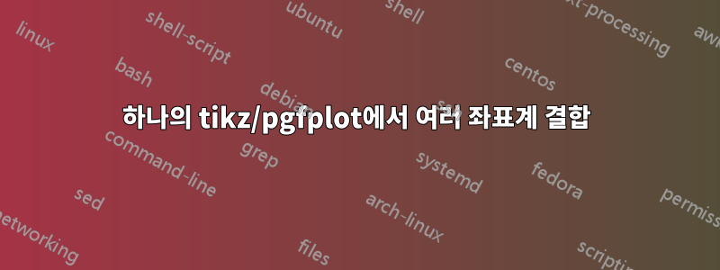 하나의 tikz/pgfplot에서 여러 좌표계 결합