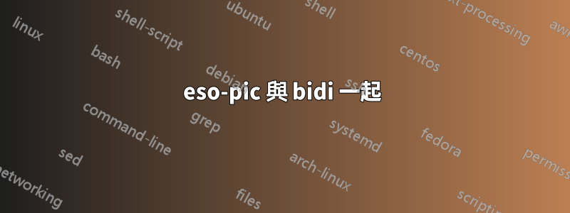 eso-pic 與 bidi 一起